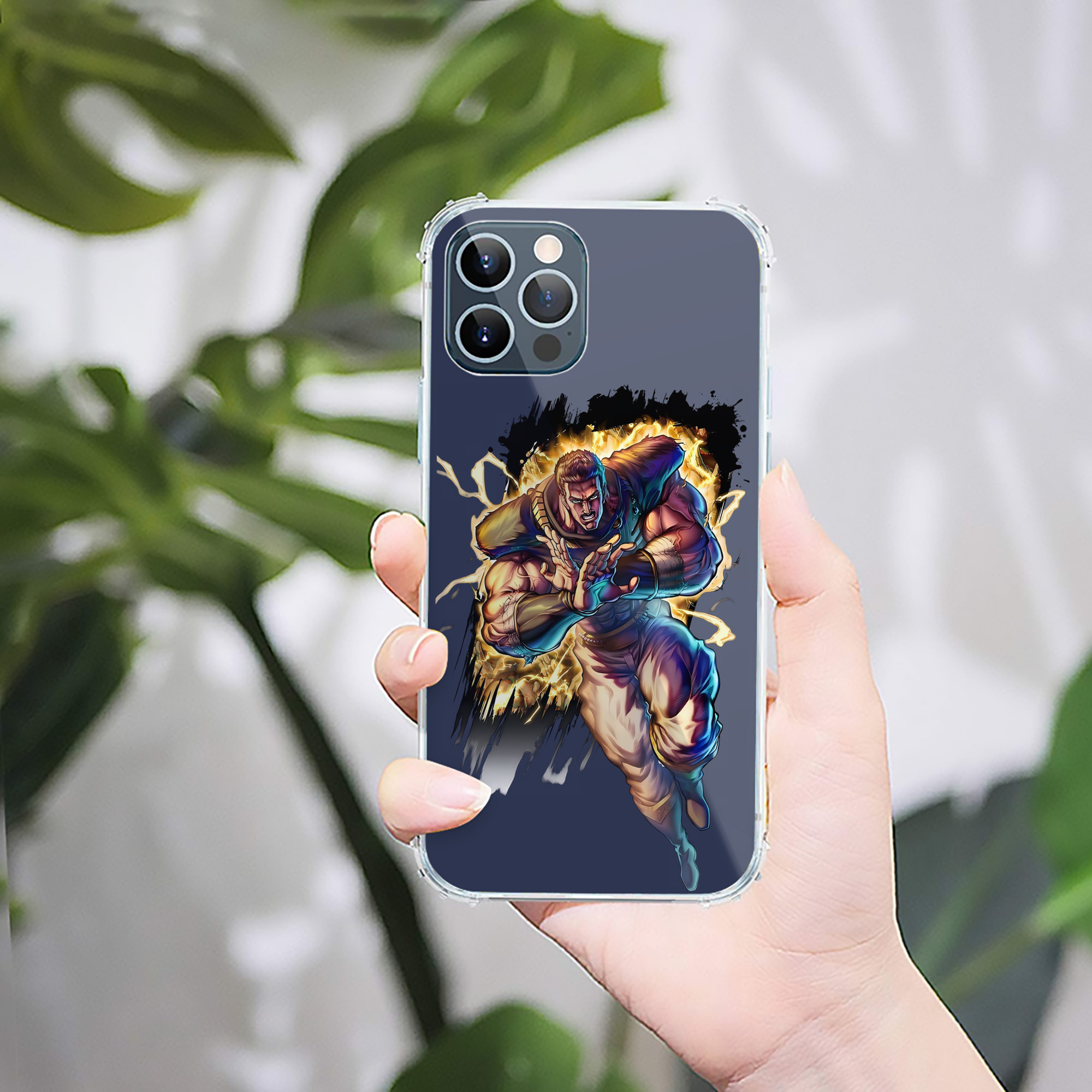 （画像用） 北斗の拳 Fist of the North Star 【iPhone 12シリーズ対応】透明スマホケース（クリアソフトケース）